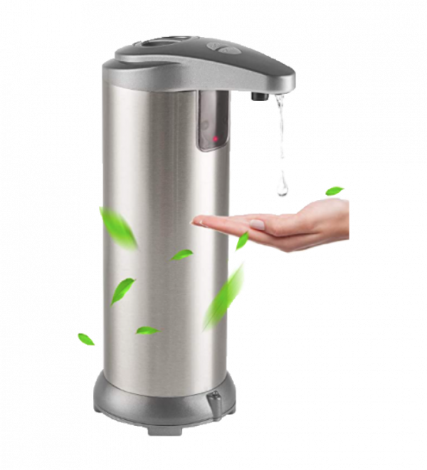 Dispensador automático de gel antibacterial y desinfectante